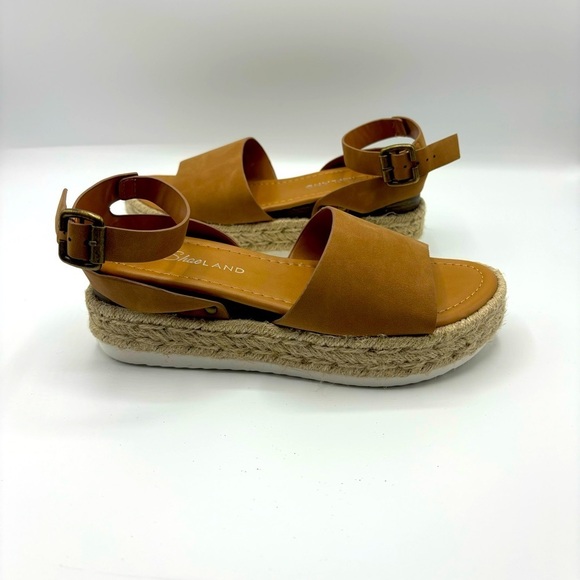 Shoe Land Legossa Womens Platform Sandals Ankle Strap Espadrilles  Wedge Size 5 - Picture 3 of 7